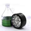 The Three Layer Diameter 55mm High 90mm Aluminum Alloy Smoke Grinder for The New Funnel Fume Grinder