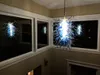 Lampes suspendues Jolis lustres bleus lumières pour Villa Art décor 110-240V LED Source de lumière italienne suspension-lampe escalier maison décoration