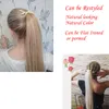 13 Farben erhältlich 20 "lang seidig gerader synthetischer kordelzug ponytail clip in extension stil Hohe Temperaturfaser