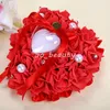 Wedding Ring Pillow with Heart Box Floral Heart Shape Cushion Marriage Creative Suppliers Decoration High Quality