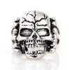 whole 30pcslot vintage sports men039s gothic skull rings metal rock jewelry mixed styles 1822mmcolorsilver6392127