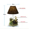 Modern Creative Resin Animals Desk Lamp Study Room Table Light Bedroom Fabric Zoo Table Lamp Living Room Cartoon Table Lighting Fixtures