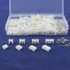 40 Sets Kit im Karton, 2p, 3p, 4p, 5-polig, 2,54 mm Rastermaß, Klemmen-/Gehäuse-/Stiftleisten-Stecker, Draht-Steckverbinder-Adapter, XH-Kits