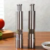 Mills Stainless steel grinder thumb push salt pepper grinding portable manual mills-kitchen tools SN319