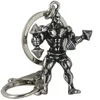 Strong Man Dumbbell Keychain Fitness Bodybuilding Weightlifting Key Chains Wallet Keys Ring Strong Man Dumbbell Keychain Car Keych5691780