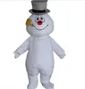 2018 MASCOT CITY di alta qualità Frosty the Snowman MASCOT costume anime kit mascotte tema fancy dress297P