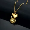 Bijoux en émail J'aime collier de ballon de football Boîte en acier inoxydable Chaîne Colar Bijoux Hommes Or Couleur Football Pendentifs Colliers