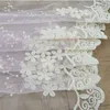 Rideaux en dentelle brodés de fleurs, pour salon, chambre à coucher, rideau de cuisine transparent, écran de traitement de fenêtre, Tulle rose et blanc wp05830