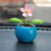 Hela Muqgew Ny färgglada solenergi Dancing Flower Swinging Animated Dancer Toy Car Decoration bil Solar Flowers Accessor1870932