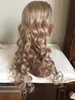 13x4 Pré-cueillette miel blonde Blonde Wavy Remy Hair Brésilien Perruques de dentelle avec cheveux pour femmes9101858