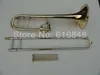 Trombone ténor en laiton de haute qualité Trombone conique plaqué or Edward 42 B Tubes dessinés à plat Instruments de musique Trombone