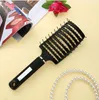 Pentes profissionais Nylon Tangle Hair Brush Round Detangle Hair Brush Hairdresser Pente Hair Curly Detangle Hairbrush