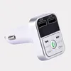 B2 Trasmettitore FM Bluetooth Kit vivavoce per auto Lettore MP3 TF Flash Music Caricatore USB Auricolare wireless Modulatore FM 30PCS / LT