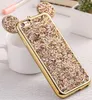 Coque Bling Paillettes TPU Coque Glitter Coque TPU pour iPhone 8 Plus iPhone 6S 7 X Plus Samsung S8 Plus