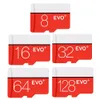 White Red Evo Plus против серого белого Pro 256 ГБ 128 ГБ 64 ГБ 32 ГБ класса 10 Card Flash Memory с SD -адаптером Blister Retail Packa5334197