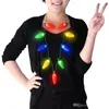 Lumières de Noël Collier LED Light Up Ampoule Party Favors Pour Adultes Ou Enfants Comme Un Nouvel An Cadeau LED Collier