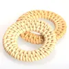 20PcsBag Choose Designs Jewelry Findings Diy Jewelry Making 45MM Rattan Donut Charm Various Shapes Embellishments Earring1633735