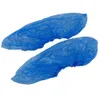Klv 100 pcs botas à prova d 'água cobre coberturas de sapato descartáveis ​​de plástico