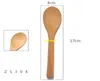 500pcs/lot 17*4cm Wooden Spoons Honey Spoon Baby Spoon Wood Tea ice cream Spoon 5 styles for choice