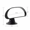 360° Adjustable Car Baby Child Back Seat Rear View Safety Mirror With Suction Cup Black Car Back Seat Kid Rear Facing Mirror6745139286563