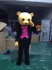 2018 Costume de mascotte de costume de dessin animé d'ours chaud de haute qualité, Costumes de personnage d'ours Vêtements Taille adulte