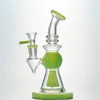 Pyramid Design Heady Verre Bongs Pommeau De Douche Perc Narguilés Fumer Eau Bong Nect Court Embouchure Huile Rig 14mm Joint Dab Rig 7 Pouces