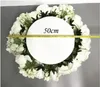 Boule de fleurs artificielles 45cm, bricolage de toutes sortes de têtes de fleurs, décoration murale en soie pour mariage, accessoires de vitrine de magasin el 6262896