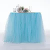 Colorful Tutu Table Skirt Easy To Clean Resuable Tables Skirts For Baby Shower Birthday Party Wedding Decor Ornament 45mr BB
