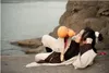 Odzież filmowa Tang Styl Martial Arts Costume Studio Desert Miecze Kobiety Hanfu Kobieta Portret Kostiumy Stań Strój Bawełniany Pościel