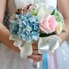 Flores do casamento Bouquets De Noiva Buquê De Rosas para a Noiva Acessórios Do Casamento Artifical Flores De Seda Mista Bouquets para Casamento Dama De Honra