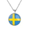 Drapeau National Colliers Brésil Allemagne Belgique Mexique Pérou Panama Football Match Colliers Bijoux Accessoires Pendentif Collier