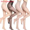 Mulheres sexy meias meia fina meia-calça feminina nylon collants anti-gancho senhora meia