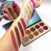 DROP 6 pcs/lot Beauty Glazed Matte Nude Eye Shadow Palette Waterproof Shimmer Glitter 10 Color beauty glazed Brown Eyeshadow Cosmetics