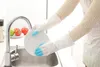 Rękawiczki gumowe do użytku domowego Lateks Mycie naczyń kuchennych Czyszczenie samochodu Hydraulik Długie rękawiczki antypoślizgowa Organizacja Narzędzia domowe niebieski różowy zielony