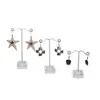 Black Clear Acrylic Stud Earring Jewelry Display Rack Stand Organizer brooches Ornament Holder Hook Hanger Counter Case