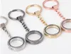 Round Heart Rhinestone keychain Crystal DIY Pendant Keychains Keyring Ring Gifts