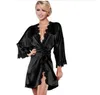 Hot Women Sexy Nightwear Satin Lace Lingerie Sleepwear Robes Intimate Night Gown Robes Kimono Exotic Apparel Babydolls ChemisesHHD3