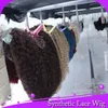 Mhazel orta kısım uzun düz 613 sarışın sarı cosplay sentetik dantel ön peruk ısıya dayanıklı fiber41215688418338