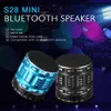 Mini Bluetooth -högtalare S28 Wireless Stereo -högtalare med TF SD -kortplats Portable FM Play Radio för universella mobiltelefoner med RET3312421