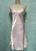 도매 - 플러스 크기 S - 2XL 섹시한 여성 새틴 실크 Nightie의 나이트 가운 Chemise 슬립 잠옷