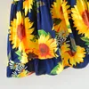 Girls sukienka Baby Summer Sunflower Drukuj Ubrania Ubrania dziewczyny