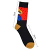 2018 Spring Fashion Retro Women Art Socks Mural World Famous Painting Series Calzini da uomo lunghi Calzini divertenti Harajuku