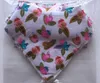 2 group Handdrawing INS flower Flamingo design bibs Burp Cloths newborn baby girl waterproof Pure cotton double layer bibs burp cloths