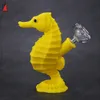 New creative seahorse glass bongs smoking water pipes oil burner glass pipe with unbreakable pyrex bowl bubbler