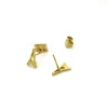 Everfast 10 Paar Lot Tiny Frankreich Eiffelturm Edelstahl Ohrring Vakuumbeschichtung Goldene Ohrstecker Schmuck Für Frauen Kinder T136307D