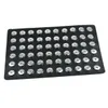 Snap Button Jewelry Stand 12mm 18mm Snaps Buttons Display 10 Colors Black Leather for 60 PCS Display Holder