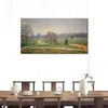 Grande arte em tela pintada à mão pinturas a óleo claude monet iyde parque paisagem jardim imagem para sala de estar decor277c