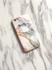 Soft TPU Case Protector for iPhone X 8 Plus 6S Dust-resistant Printed Back Cover IMD Marble Pattern Glossy