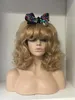 SIN CITY WIGS! GOLDEN BLONDE SWEET SOFT WAVY CURLS SMOOTH BANGS LONG VOLUME CUTE