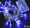 Weihnachtsschnüre, Festival-Schnur, Party-Lichter, 1 m, 2 m, 3 m, 4 m, 5 m, LED-Ketten, Mini-Lichterkette, 3 x AA batteriebetriebene LED-Ketten, Garl261M